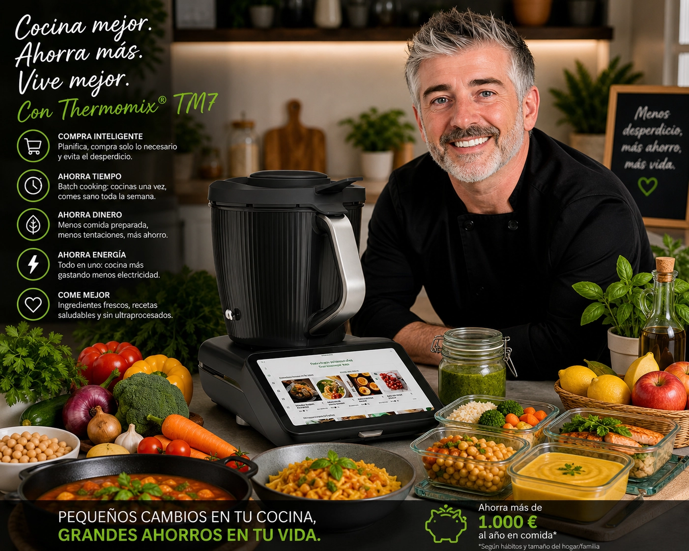 Cómo ahorrar más de 1.000 € al año con tu Thermomix TM7