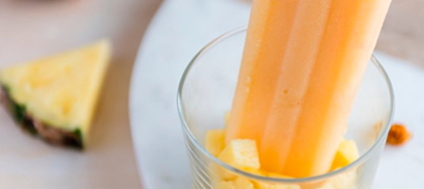 Polos de piña sin gluten con Thermomix.