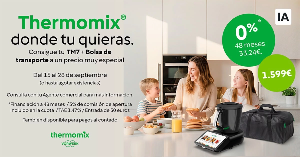 Comprar Thermomix Tm7 SIN INTERESES más la bolsa de transporte