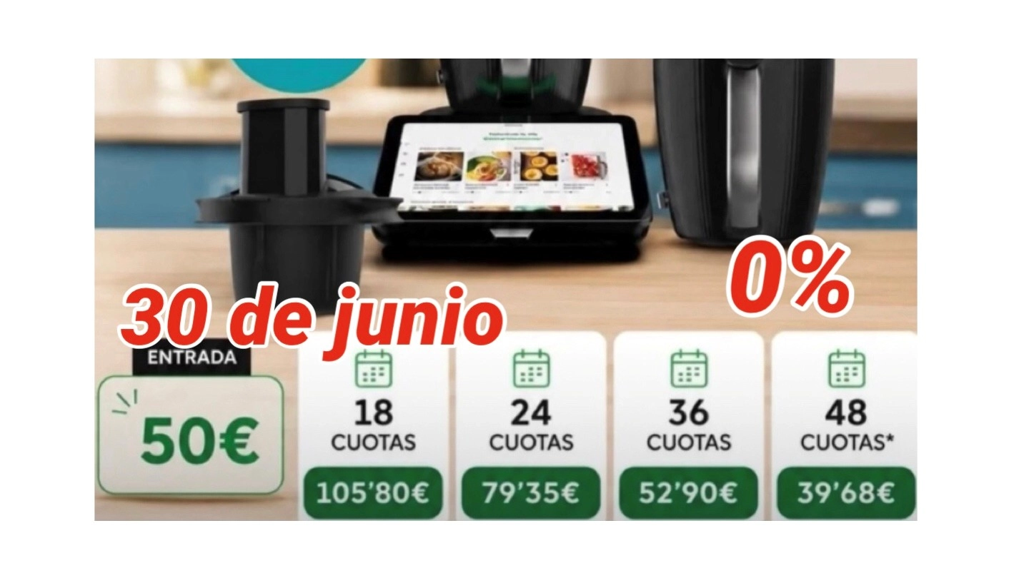 Thermomix Sin intereses, con segundo vaso, accesorio cortador, 5 años de garantía
