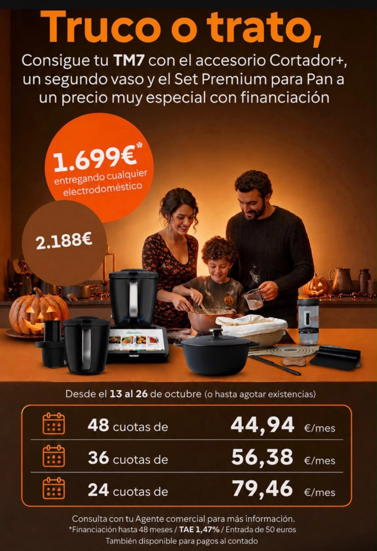 ¿Dónde comprar la Thermomix TM7 en oferta entregando cualquier electrodoméstico antes del 26 de octubre en Madrid Sur y Oeste?