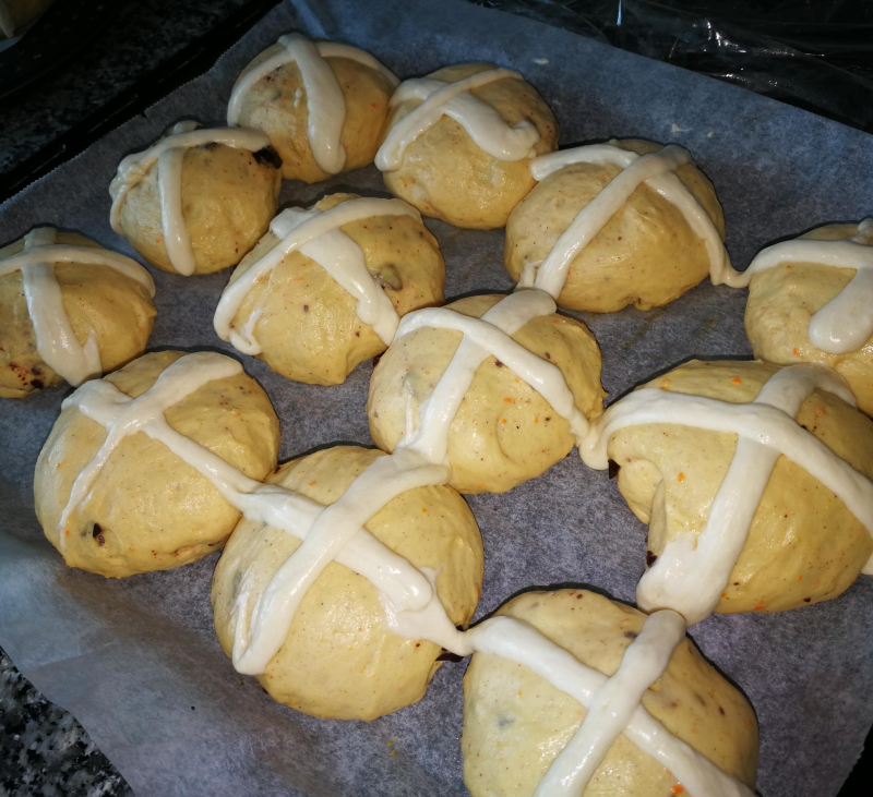 Dulce en Semana Santa...Hot Cross Buns