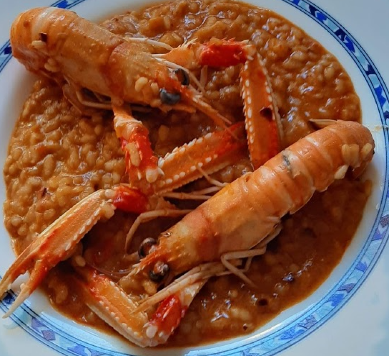 Dinar de diumenge: Arròs amb escamarlans
