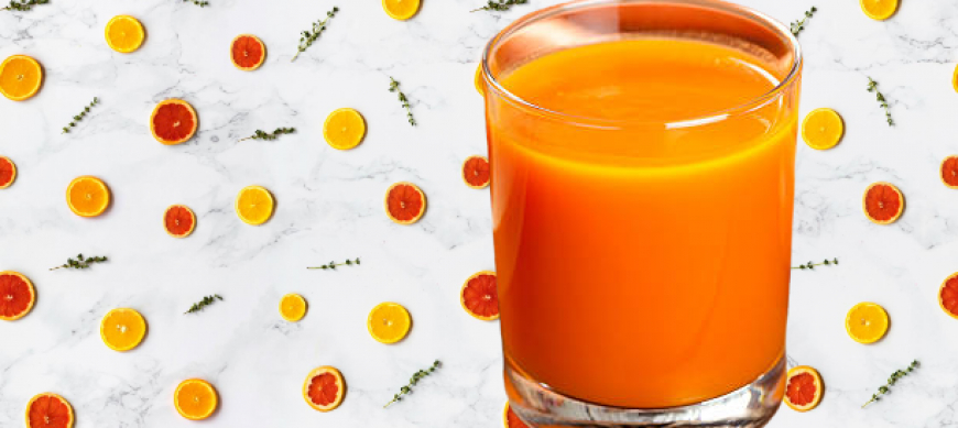 suc de taronja i pastanaga