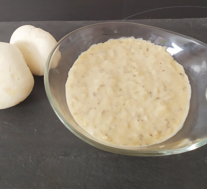SALSA DE CHAMPIÑONES Y VINO BLANCO ( ESPESAR)