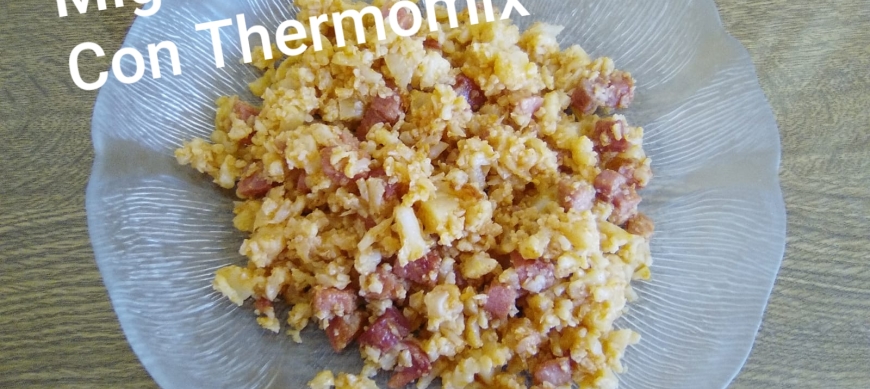 Migas de coliflor con Thermomix® 