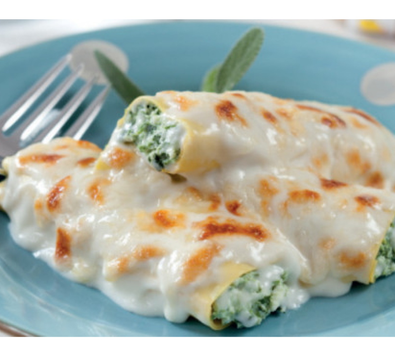 CANELONES DE DIETA CON ESPINACAS Y REQUESÓN