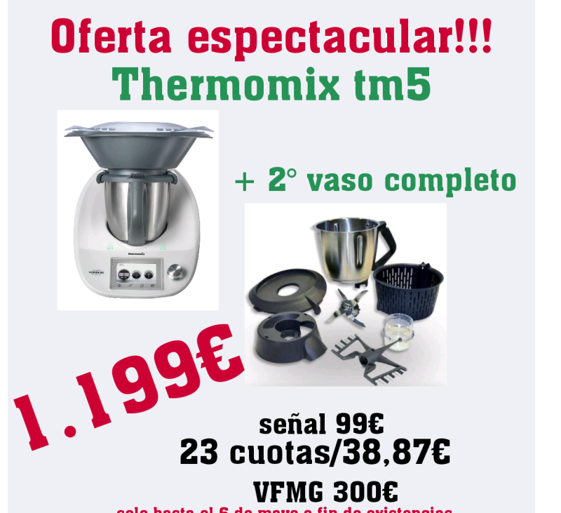 Oferta tm5 con 2° vaso