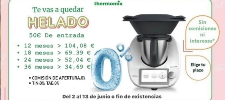 Thermomix® TM6 SIN INTERES Y SIN COMISIONES