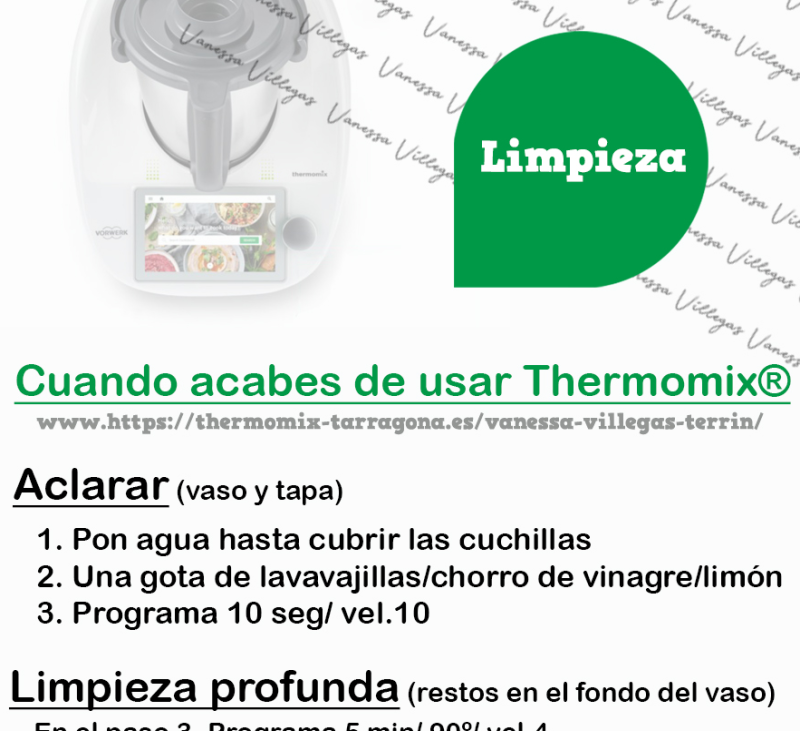 Limpieza vaso Thermomix® - Trucos y consejos
