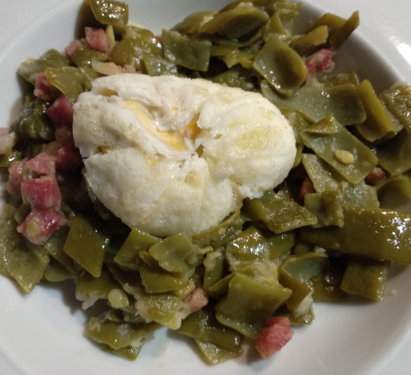 Judías verdes con jamón