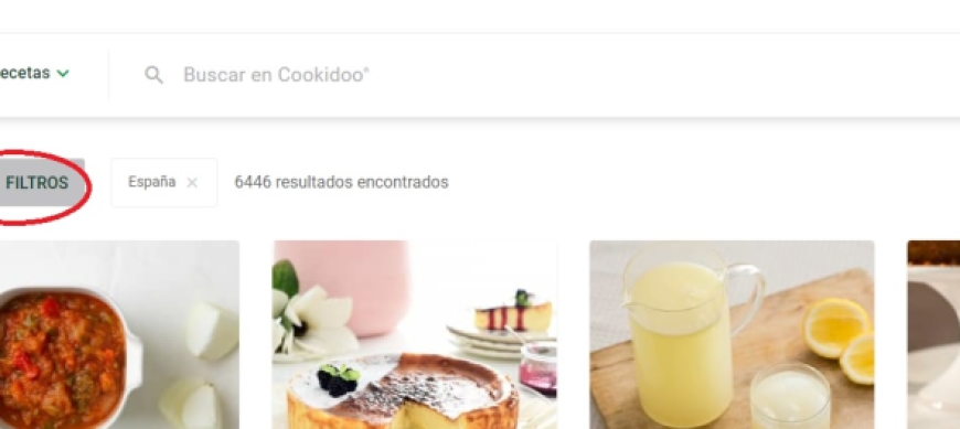 Cocina sin limites con Cookidoo - TIP1 - Uso de filtros