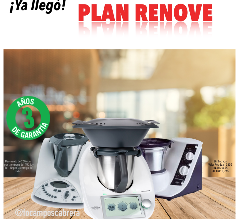 Plan Renove Thermomix® , hasta 260 euros de ahorro al cambiar tu actual modelo