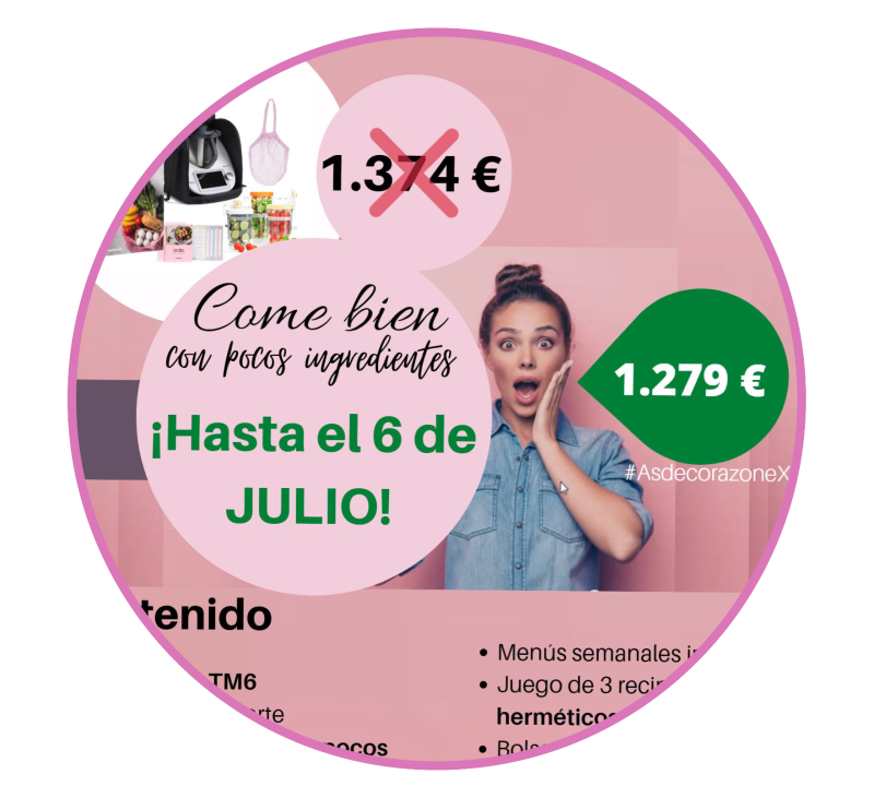 Ampliación PROMO ''Come bien con pocos ingredientes''