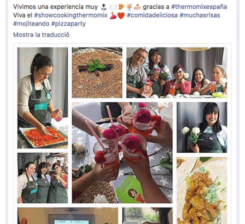 SHOWCOOKING BY THERMOMIX A CASA D'UNA CLIENTA