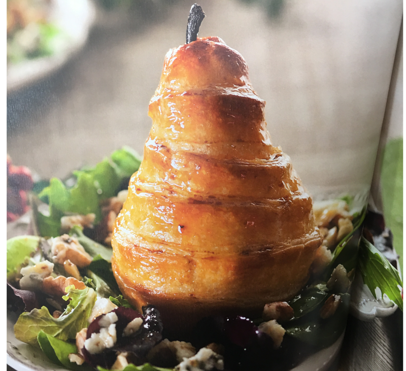 ENSALADA DE PERA EN HOJALDRE CON NUECES Y ROQUEFORT EN Thermomix®