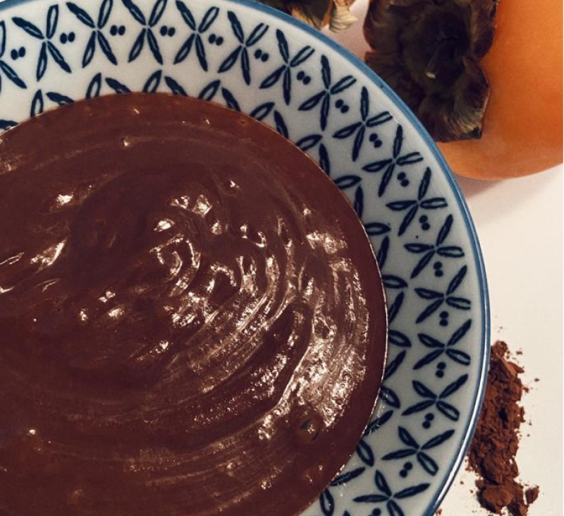 NATILLAS DE CAQUI, PLÁTANO Y CHOCOLATE