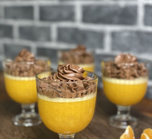 VASITOS DE MANDARINA Y CHOCOLATE