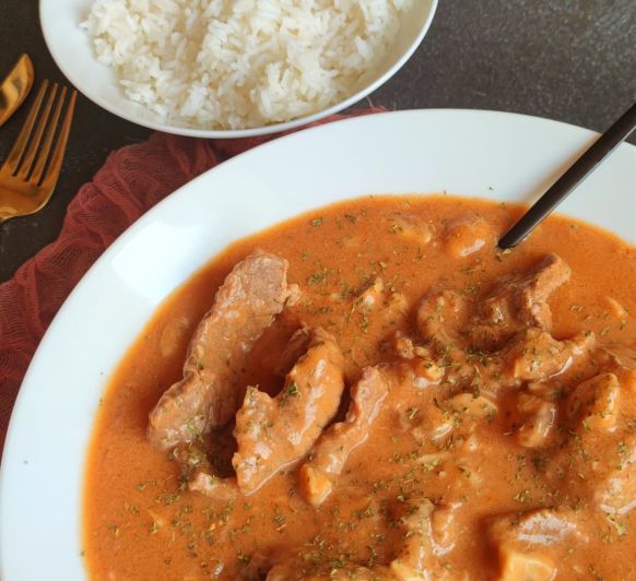 TERNERA AL RON CON SETAS Thermomix®