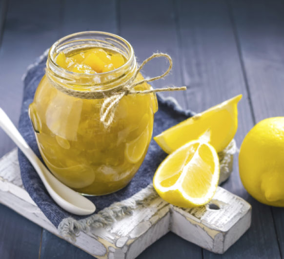 Mermelada de limón con jengibre y anises
