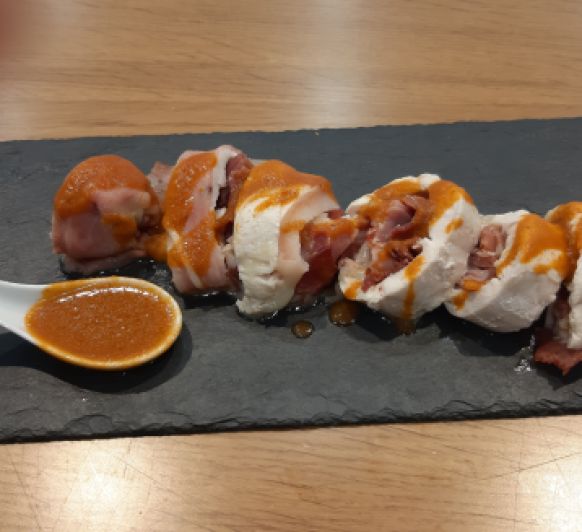 ROLLITOS DE POLLO CON SALSA AGRIDULCE CON Thermomix®